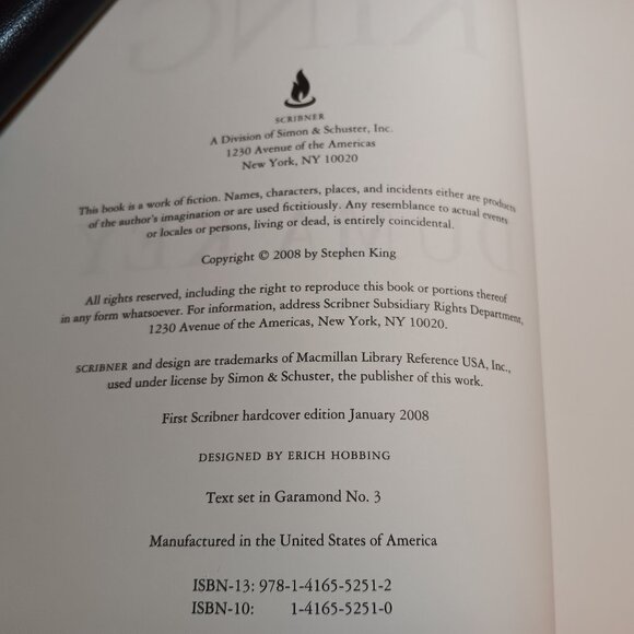 Stephen King's - Duma Key - True First Edition, Hard Cover - Picture 9 of 9